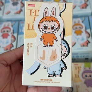 THE MONSTERS Pin for Love Series-Vinyl Plush Pendant "J"